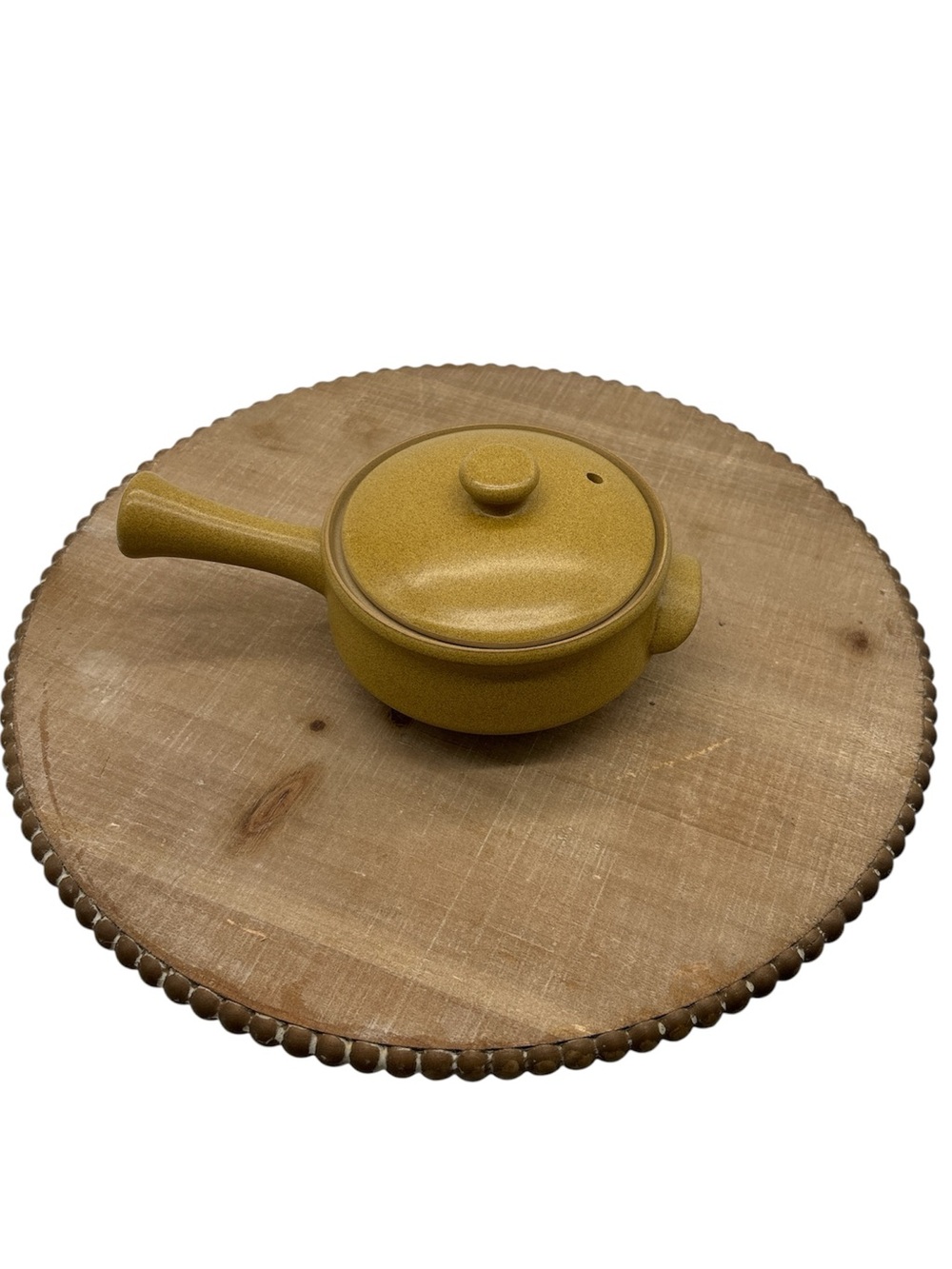 VTG Denby Stoneware Mustard Yellow Individual Casserole/Soup Dish  with Lid